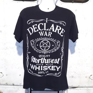 Vintage Hate Mosh Whiskey Hail Satan T size large